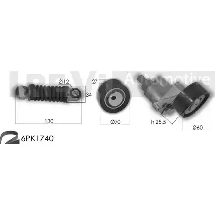 Поликлиновой ременный комплект TREVI AUTOMOTIVE RPK3548A KA 604 KA1033 1194567663