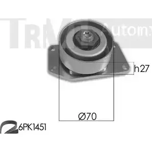 Поликлиновой ременный комплект TREVI AUTOMOTIVE RPK3590A KA65 2 KA1066 1194567772