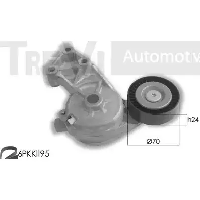 Поликлиновой ременный комплект TREVI AUTOMOTIVE 1194567813 KA66 9 RPK3603A/1 KA1078