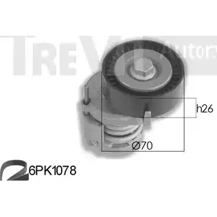 Поликлиновой ременный комплект TREVI AUTOMOTIVE KA6 73 KA1082 1194567833 RPK3605A/1