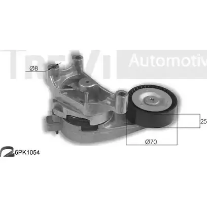Поликлиновой ременный комплект TREVI AUTOMOTIVE RPK3619A/1 1194567924 KA7 02 KA1105