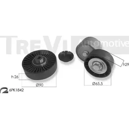 Поликлиновой ременный комплект TREVI AUTOMOTIVE RPK3636A KA 731 KA1127 1194568004
