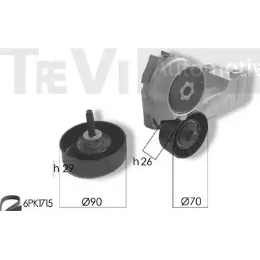 Поликлиновой ременный комплект TREVI AUTOMOTIVE RPK3655A KA75 8 1194568082 KA1145