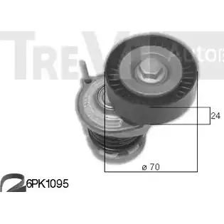 Поликлиновой ременный комплект TREVI AUTOMOTIVE K A777 1194568115 KA1155 RPK3668A/2 изображение 0