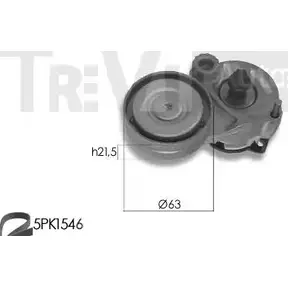 Поликлиновой ременный комплект TREVI AUTOMOTIVE 1194568134 RPK3674A KA1160 KA7 83