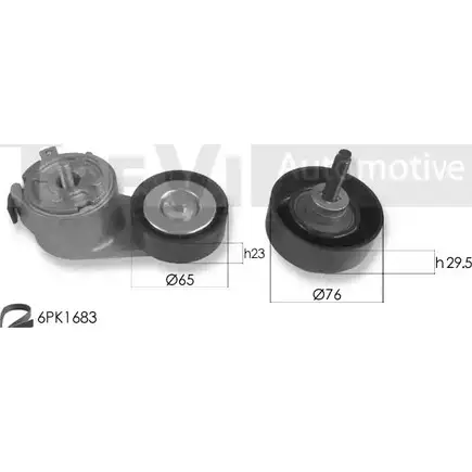 Поликлиновой ременный комплект TREVI AUTOMOTIVE KA1183 RPK3708A KA 873 1194568221