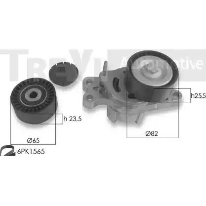 Поликлиновой ременный комплект TREVI AUTOMOTIVE SK3725A 1194568255 RPK372 5A KA1194 изображение 0