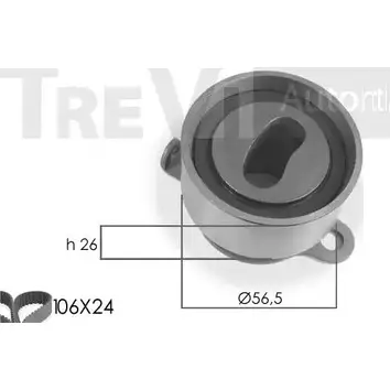 Комплект ремня ГРМ TREVI AUTOMOTIVE KD133 KD1029 097 132 1194568727 изображение 0