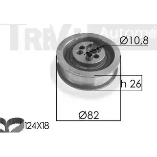 Комплект ремня ГРМ TREVI AUTOMOTIVE 1194568788 RPK3038D KD1 49 KD1043