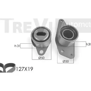 Комплект ремня ГРМ TREVI AUTOMOTIVE 1194568856 0 4.523 KD1055 097665/1