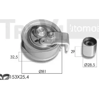Комплект ремня ГРМ TREVI AUTOMOTIVE KD1058 RPK3052D/1 KD1 67 1194568873