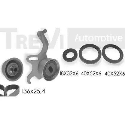 Комплект ремня ГРМ TREVI AUTOMOTIVE SK3069DS 1194568971 RPK3 069DS KD1074S