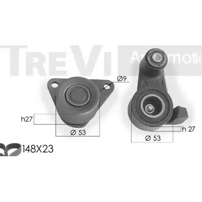 Комплект ремня ГРМ TREVI AUTOMOTIVE KD1083 1194569024 097667 1987948683 изображение 0