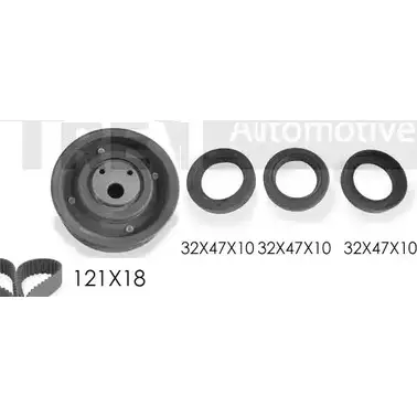 Комплект ремня ГРМ TREVI AUTOMOTIVE KD1111S SK3100DS R PK3100DS 1194569205