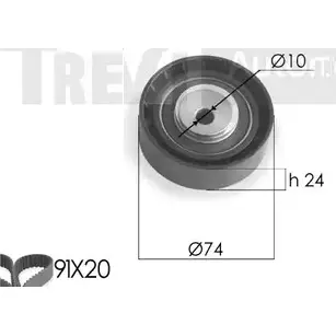 Комплект ремня ГРМ TREVI AUTOMOTIVE 1987948909 KD1163 1194569468 09733 9