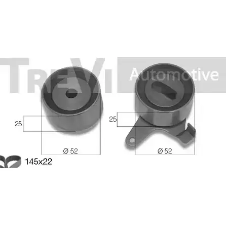 Комплект ремня ГРМ TREVI AUTOMOTIVE 1194569486 K D286 KD1166 RPK3150D