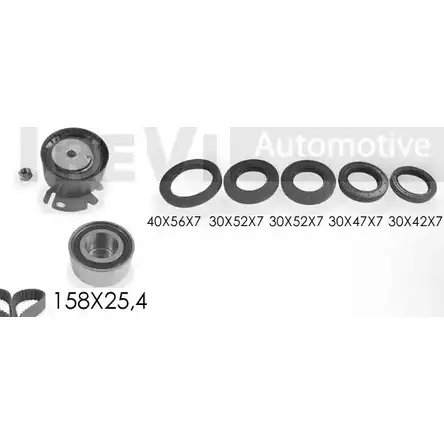 Комплект ремня ГРМ TREVI AUTOMOTIVE RPK3 164DS 1194569616 SK3164DS KD1183S