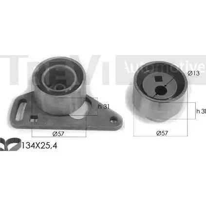 Комплект ремня ГРМ TREVI AUTOMOTIVE 0831.29 1194569649 0831.2 5 KD1189