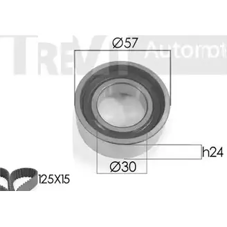 Комплект ремня ГРМ TREVI AUTOMOTIVE 1194569744 1987948080 KD1205 097990/ 1 изображение 0