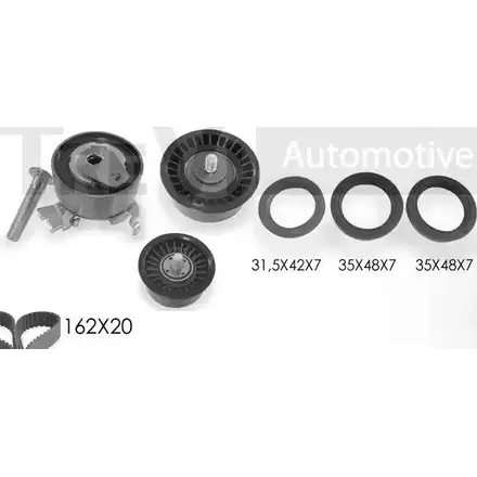 Комплект ремня ГРМ TREVI AUTOMOTIVE KD1219S1 1194569854 RPK 3197DS1 SK3197DS1
