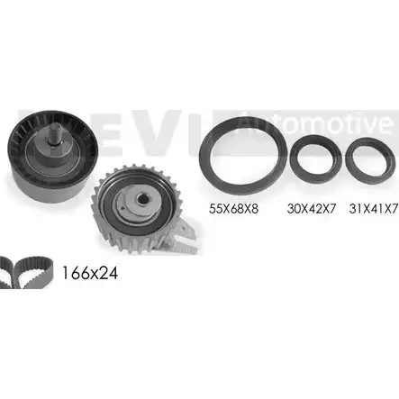 Комплект ремня ГРМ TREVI AUTOMOTIVE 1194569904 KD1225S RPK3206D/ 1S SK3206D/1S