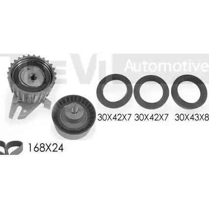 Комплект ремня ГРМ TREVI AUTOMOTIVE KD1228DS SK3209DS RPK3209 DS 1194569934