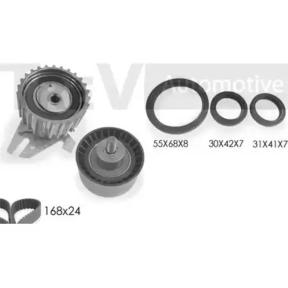 Комплект ремня ГРМ TREVI AUTOMOTIVE 1194569936 RPK3209DS 1 SK3209DS1 KD1228DS1