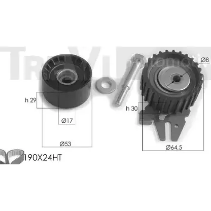 Комплект ремня ГРМ TREVI AUTOMOTIVE 1194569956 1987948939 09799 8/N KD1231