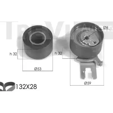 Комплект ремня ГРМ TREVI AUTOMOTIVE RPK3213D/1 1194569989 KD1235 K D370
