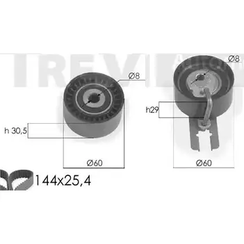 Комплект ремня ГРМ TREVI AUTOMOTIVE KD1239 097 229/1 KD373 1194570009