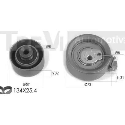Комплект ремня ГРМ TREVI AUTOMOTIVE 1194570134 097223/1 1987948203 KD1258
