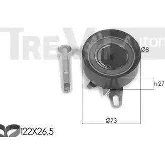 Комплект ремня ГРМ TREVI AUTOMOTIVE 1194570162 KD1262 323 1319 KD400