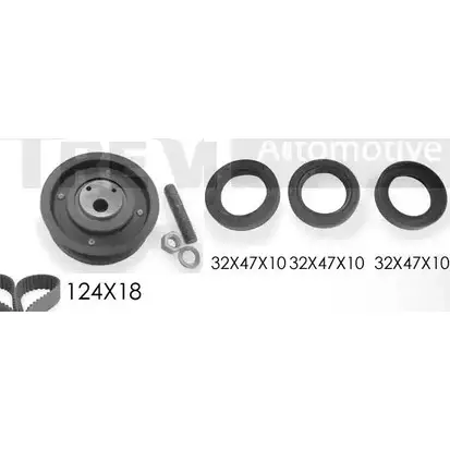 Комплект ремня ГРМ TREVI AUTOMOTIVE SK3237DS1 RP K3237DS1 1194570173 KD1263S