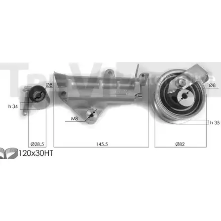 Комплект ремня ГРМ TREVI AUTOMOTIVE 1194570202 097888/5C 321 6846 KD1267