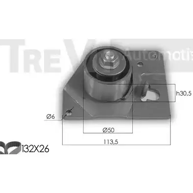 Комплект ремня ГРМ TREVI AUTOMOTIVE KD1273 1987948902 1194570239 1987948021 изображение 0