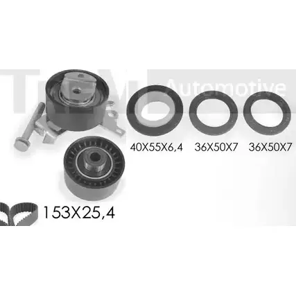 Комплект ремня ГРМ TREVI AUTOMOTIVE KD1283S RPK325 9DS 1194570315 SK3259DS изображение 0