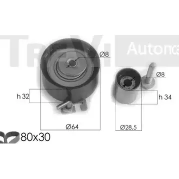 Комплект ремня ГРМ TREVI AUTOMOTIVE 1194570401 RPK3278D/2 KD1301 KD4 48 изображение 0
