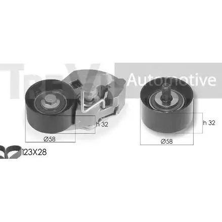 Комплект ремня ГРМ TREVI AUTOMOTIVE 1194570465 KD4 65 RPK3288D KD1316
