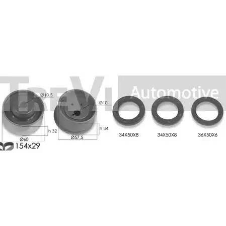 Комплект ремня ГРМ TREVI AUTOMOTIVE KD1349S 1194570609 SK3319DS RPK3 319DS