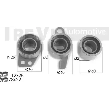 Комплект ремня ГРМ TREVI AUTOMOTIVE RPK3342D KD1368 1194570682 KD 523 изображение 0