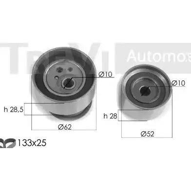 Комплект ремня ГРМ TREVI AUTOMOTIVE KD 533 KD1378 RPK3351D 1194570714