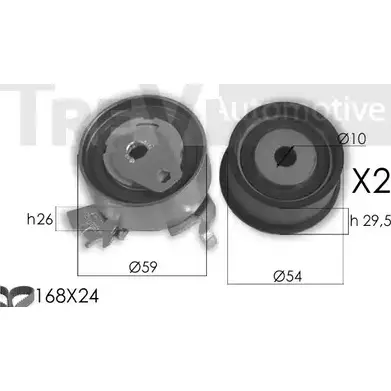 Комплект ремня ГРМ TREVI AUTOMOTIVE RPK3356D 1194570730 KD5 39 KD1383