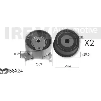 Комплект ремня ГРМ TREVI AUTOMOTIVE RPK3356D/2 KD1385 0 97557/2 1194570738