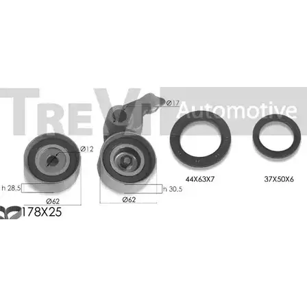 Комплект ремня ГРМ TREVI AUTOMOTIVE KD1394S RP K3364DS 1194570772 SK3364DS изображение 0