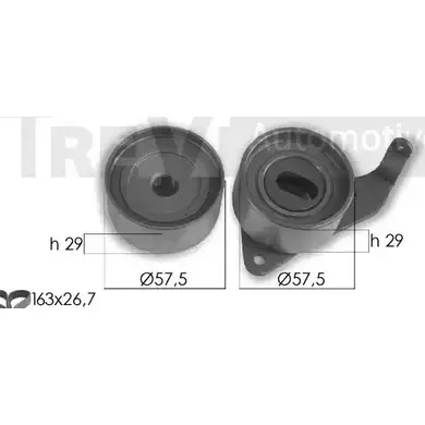 Комплект ремня ГРМ TREVI AUTOMOTIVE 198794 6308 KD1403 KD838 1194570797