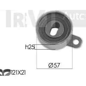 Комплект ремня ГРМ TREVI AUTOMOTIVE KD1404 1194570801 RPK3377D KD 839 изображение 0
