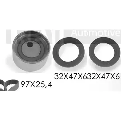 Комплект ремня ГРМ TREVI AUTOMOTIVE RPK33 88DS 1194570850 KD1413S SK3388DS