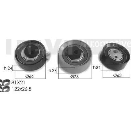 Комплект ремня ГРМ TREVI AUTOMOTIVE 1194570865 KD 858 KD1417 RPK3393D