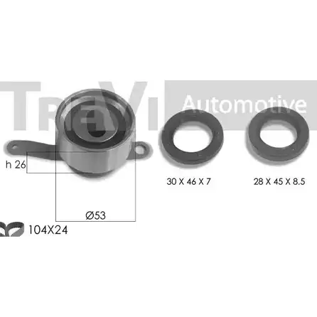 Комплект ремня ГРМ TREVI AUTOMOTIVE 1194570917 RPK3 409DS KD1430S SK3409DS