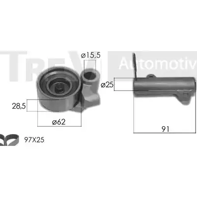 Комплект ремня ГРМ TREVI AUTOMOTIVE KD1470 R PK3453D 1194571035 SK3453D